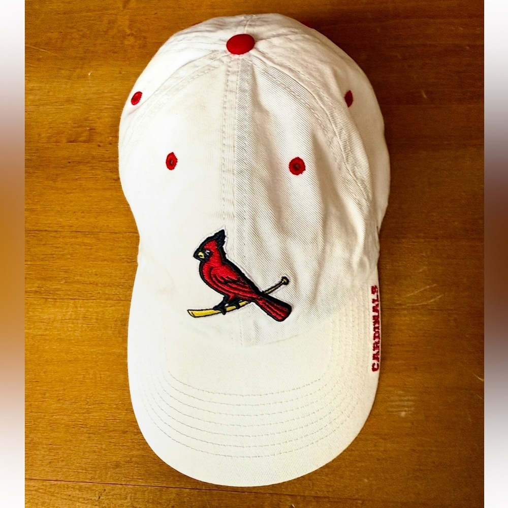 ’47 St Louis Cardinals Clean Up Hat White Adjustable Dad Cap MLB